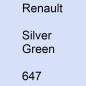 Preview: Renault, Silver Green, 647.